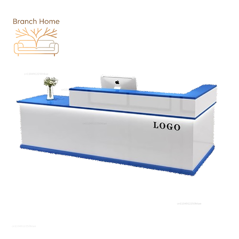 Office Furniture Usa - 고급 수납형 리셉션 데스크, 맞춤형 뷰티
