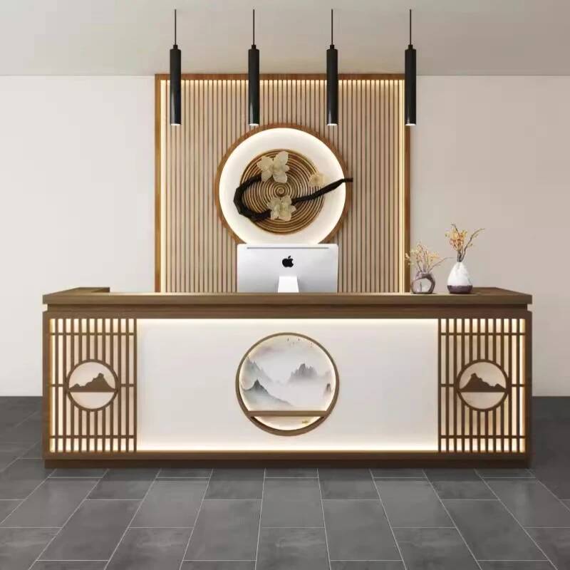 Office Furniture Usa - 심플하고 클래식한 리셉션 데스크, 시니어 스타일