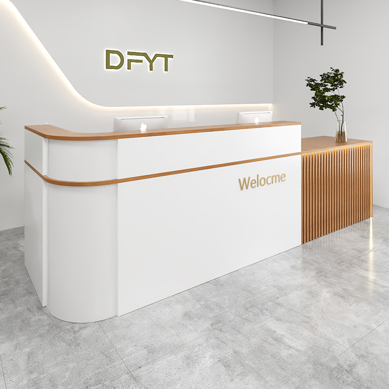 Office Furniture Usa - 산업용 리셉션 카운터 수납장 고급 리셉션