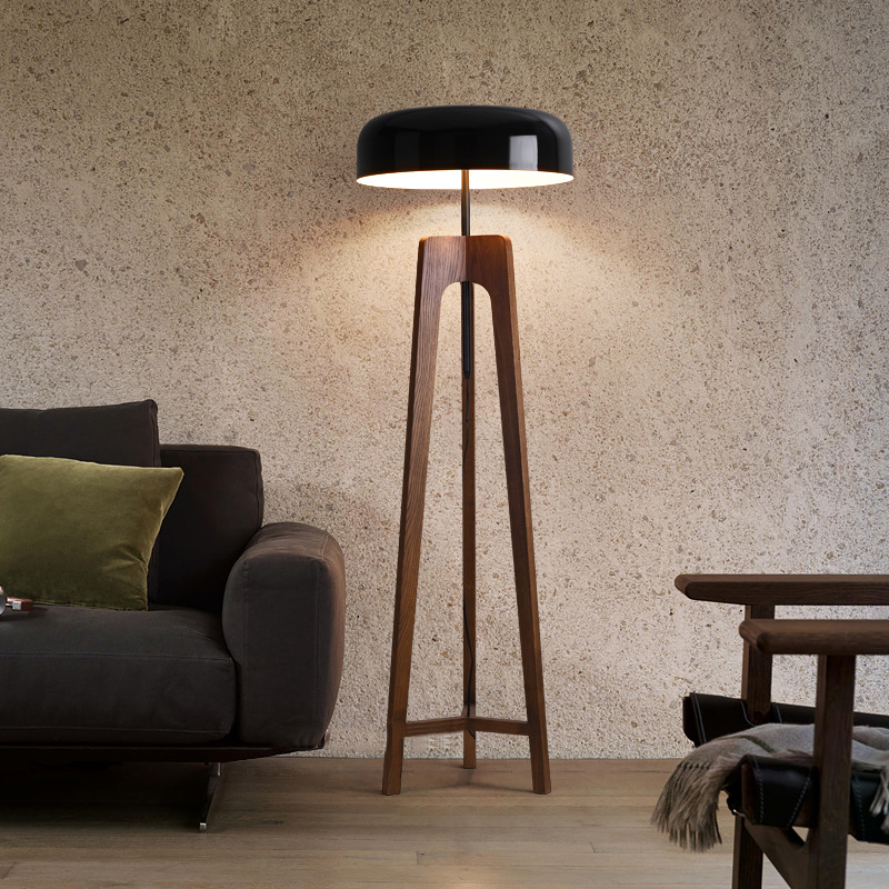 Floor Lamp Arched - Pileo-포라다 플로어 램프, 클래식 우드 램프,