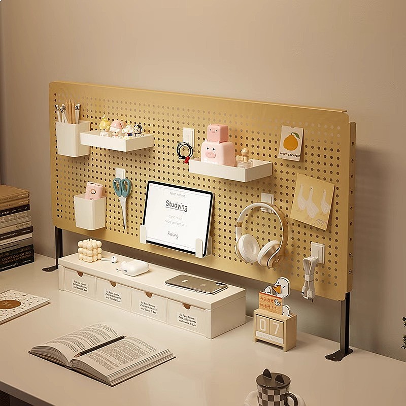 Pegboard Office Organizer - 수직형 페그보드 데스크 정리대, 가정 사무실