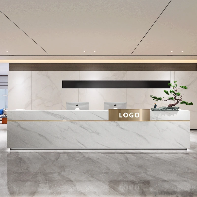 Office Furniture Usa - 럭셔리 스타일 리셉션 데스크 고급 모던