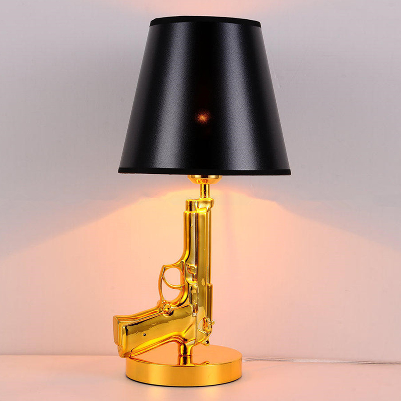 Floor Lamp Arched - 금도금 권총 테이블 책상 램프, AK47