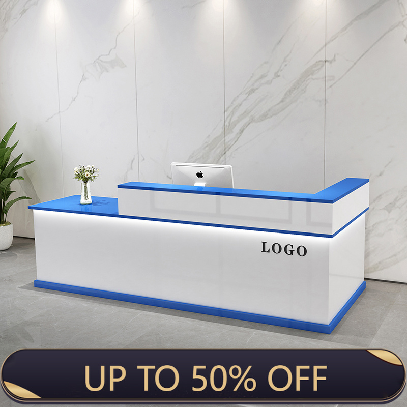 Office Furniture Usa - 고급 수납형 리셉션 데스크, 시니어 맞춤형