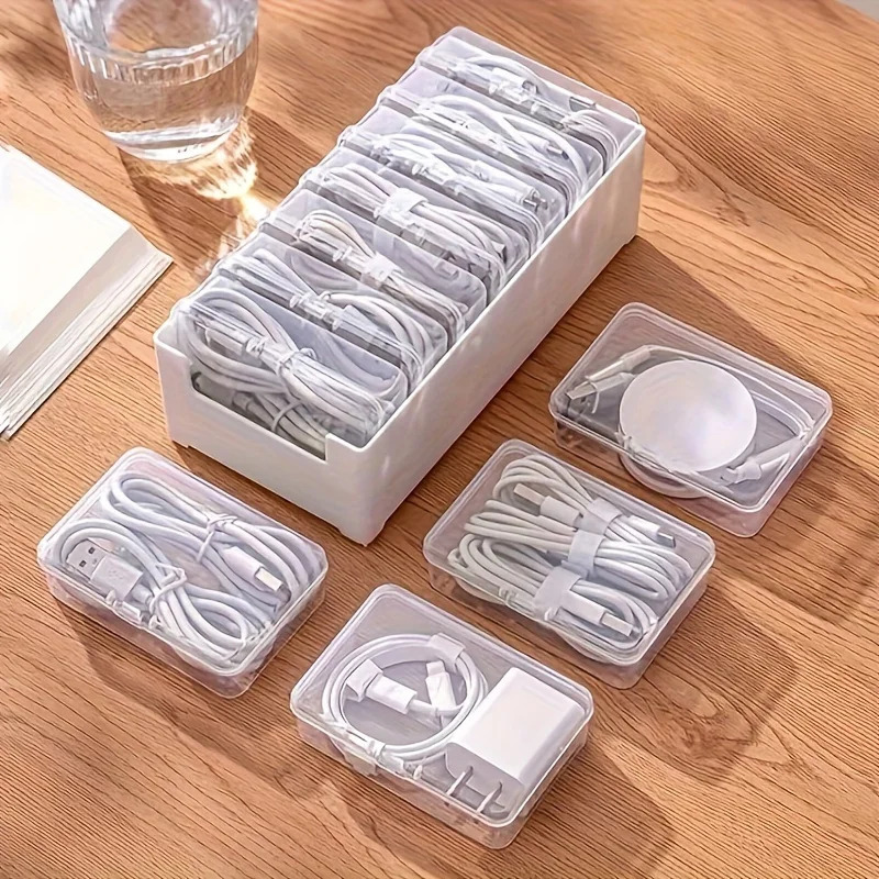 7개의 작은 칸막이 상자가 있는 데이터 케이블 보관함, - Pegboard Office Organizer 리뷰 및 가격