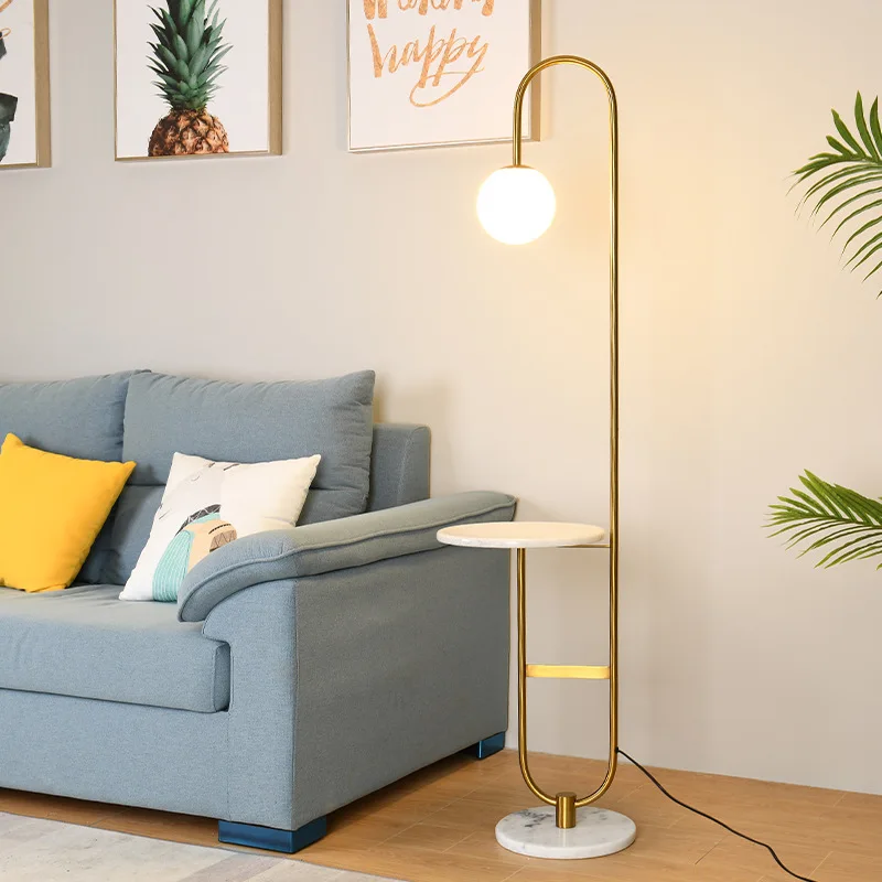 찻상 모던 LED 플로어 램프, 골드 블랙, 라운드 테 - Floor Lamp Arched 리뷰 및 가격