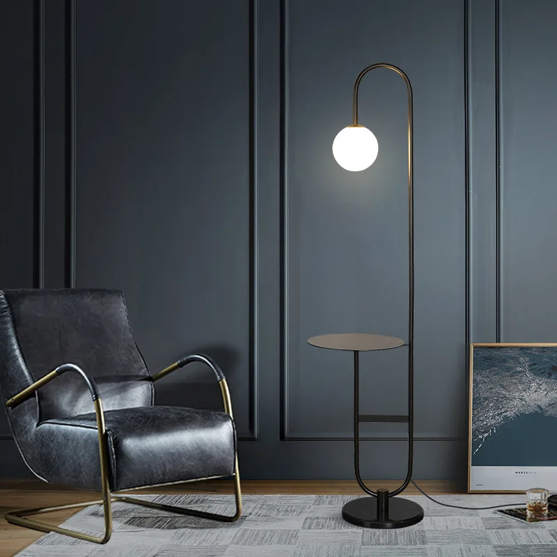 찻상 모던 LED 플로어 램프, 골드 블랙, 라운드 테 - Floor Lamp Arched 리뷰 및 가격