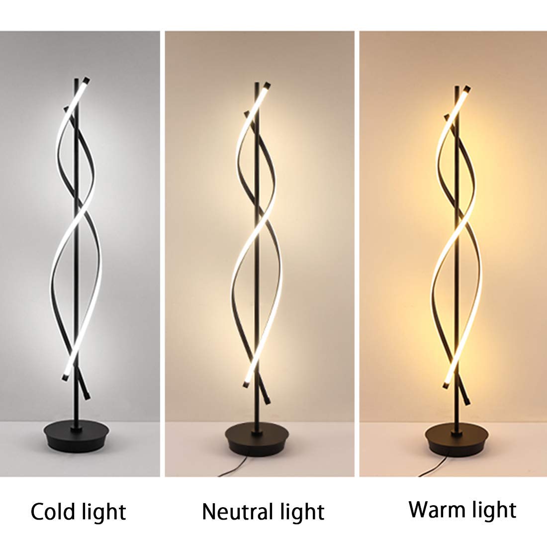 LED 플로어 램프 리모컨 디밍 가능 나선형 거실 조명 - Floor Lamp Arched 리뷰 및 가격
