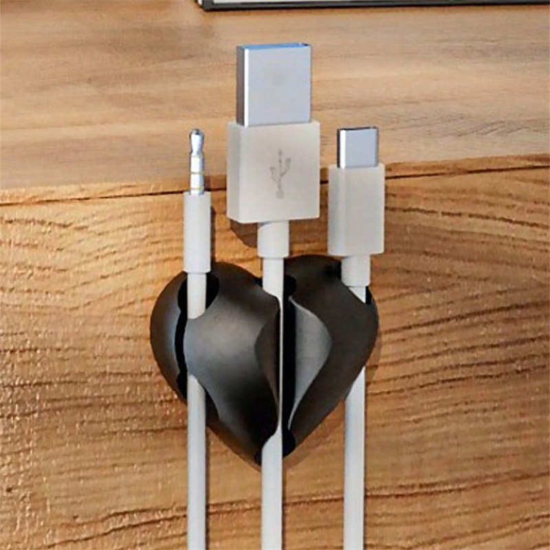 2pcs 하트 모양의 미니 케이블 와인더 주최자 USB - Pegboard Office Organizer 리뷰 및 가격