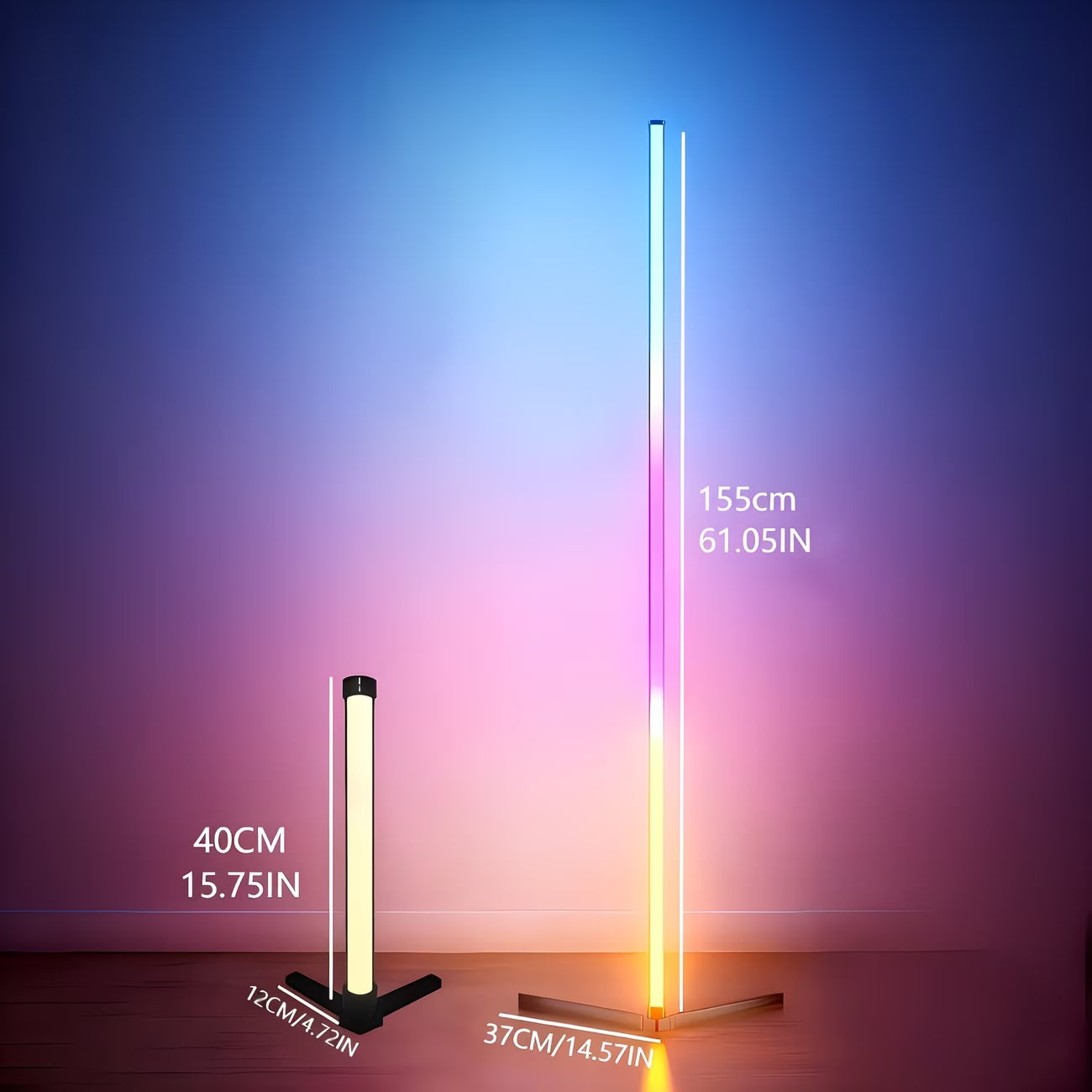 코너 플로어 램프, 스마트 RGB LED 코너 조명,  - Floor Lamp Arched 리뷰 및 가격