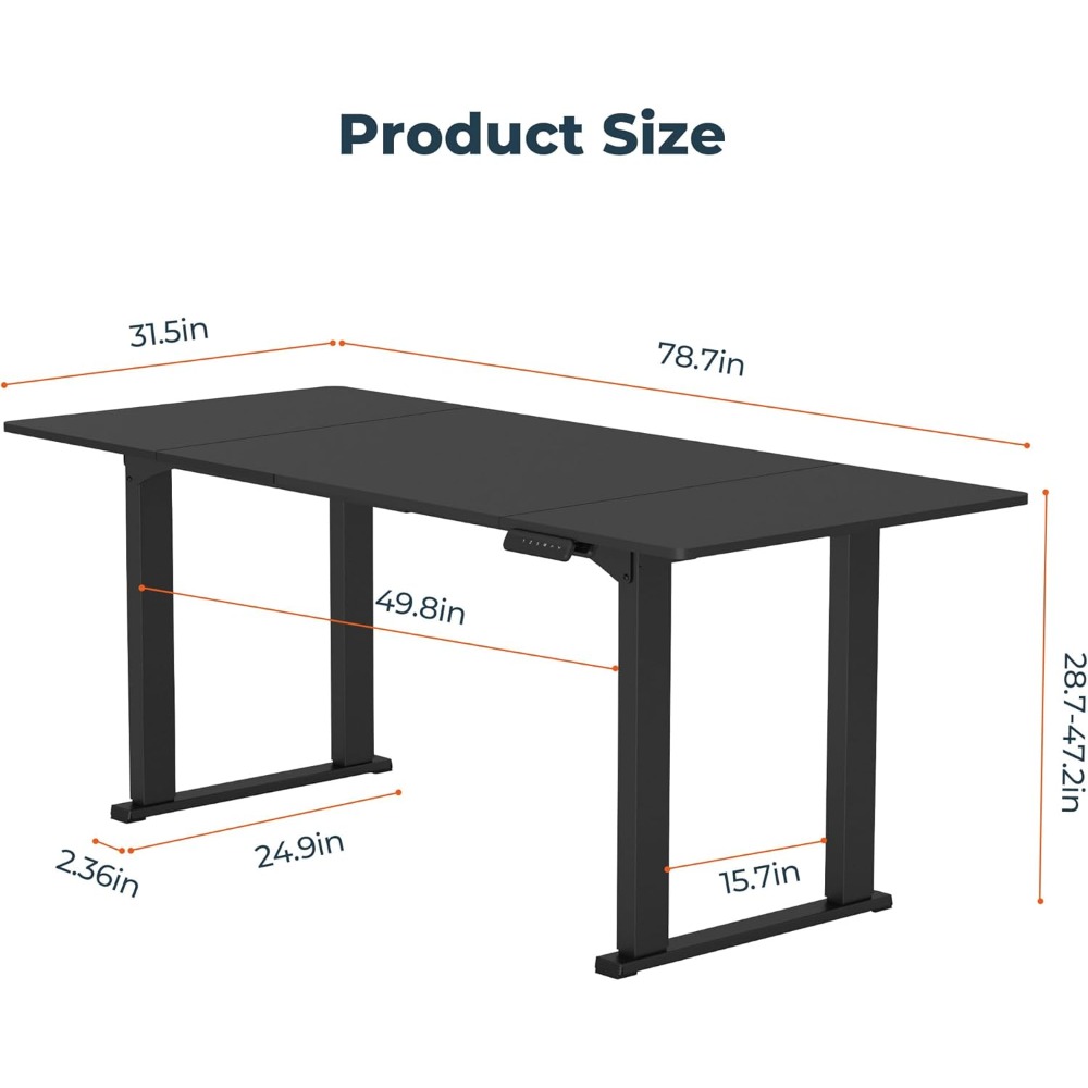 미국 배송 4개 다리 스탠딩 데스크 대형 79x31인치 - Office Furniture Usa 리뷰 및 가격