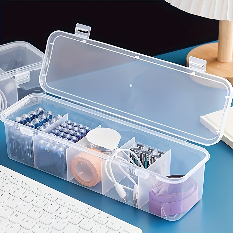 2Pcs 대형 케이블 관리 상자(뚜껑 포함) 5개 칸막 - Pegboard Office Organizer 리뷰 및 가격