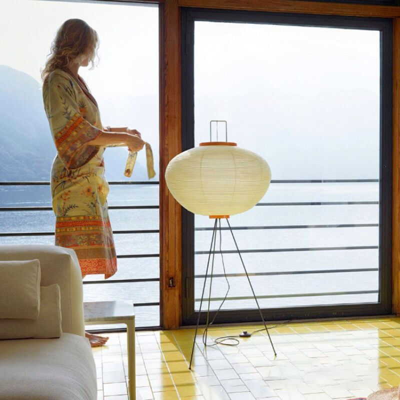일본 노구치 아카리 라이스 페이퍼 플로어 램프, 와비  - Floor Lamp Arched 리뷰 및 가격