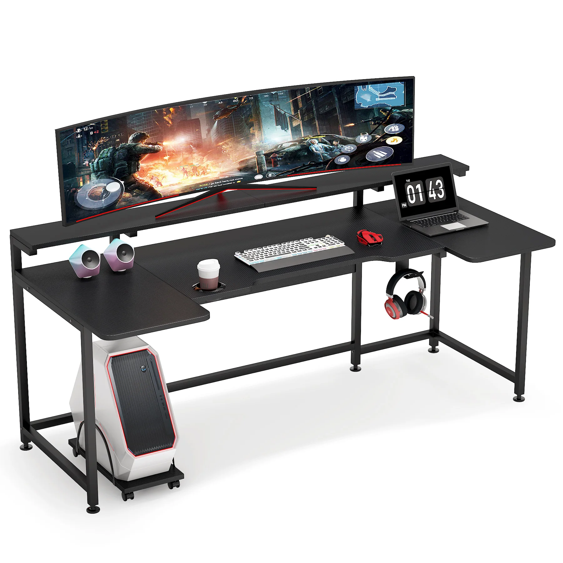 미국 창고 재고 빠른 배송 U자형 컴퓨터 책상 게임용  - Office Furniture Usa 리뷰 및 가격
